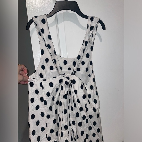 Sézane Mathilde Black & White Polka Dot Mini Dress 🖤Size 34 US 2 - Picture 14 of 15